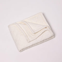 Dale Quilted Linen Bedding Collection, Ivory
