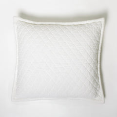 Dale Quilted Linen Bedding Collection, White