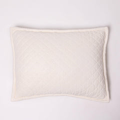 Dale Quilted Linen Bedding Collection, Ivory