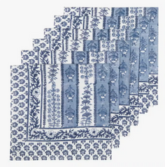 Avignon Blue Napkins, Set of 6