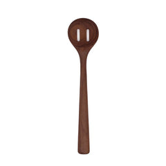 12'' Walnut Wooden Slotted Spoon