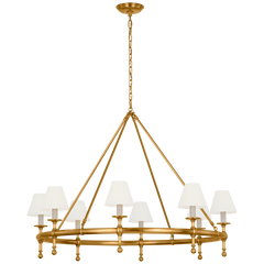Classic Brass Ring Chandelier