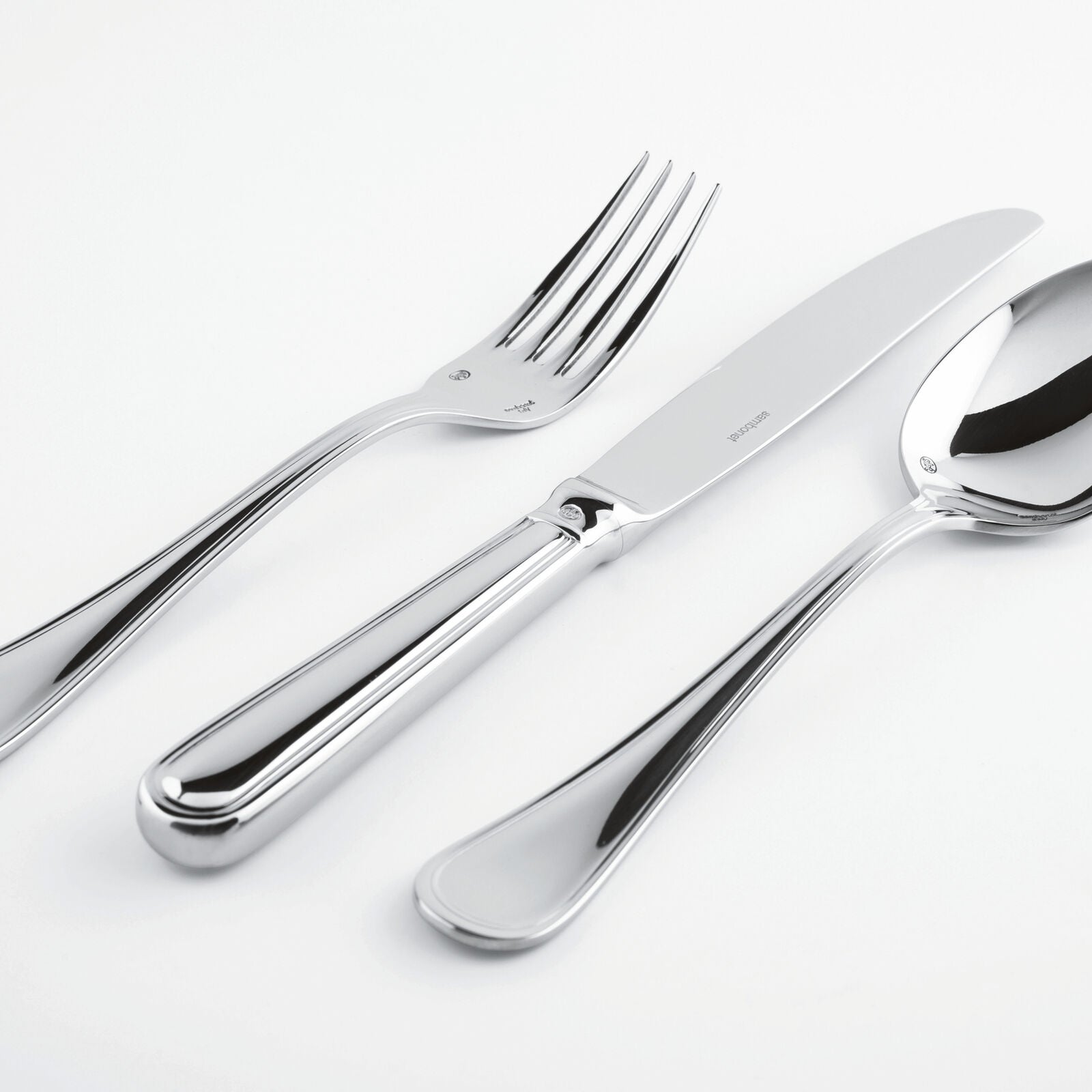 Contour 5-Piece Flatware Set + Serving Pieces (Sambonet)