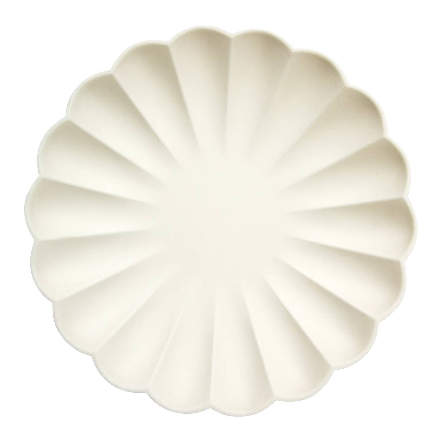 Cream Compostable Plates, 8 Pack