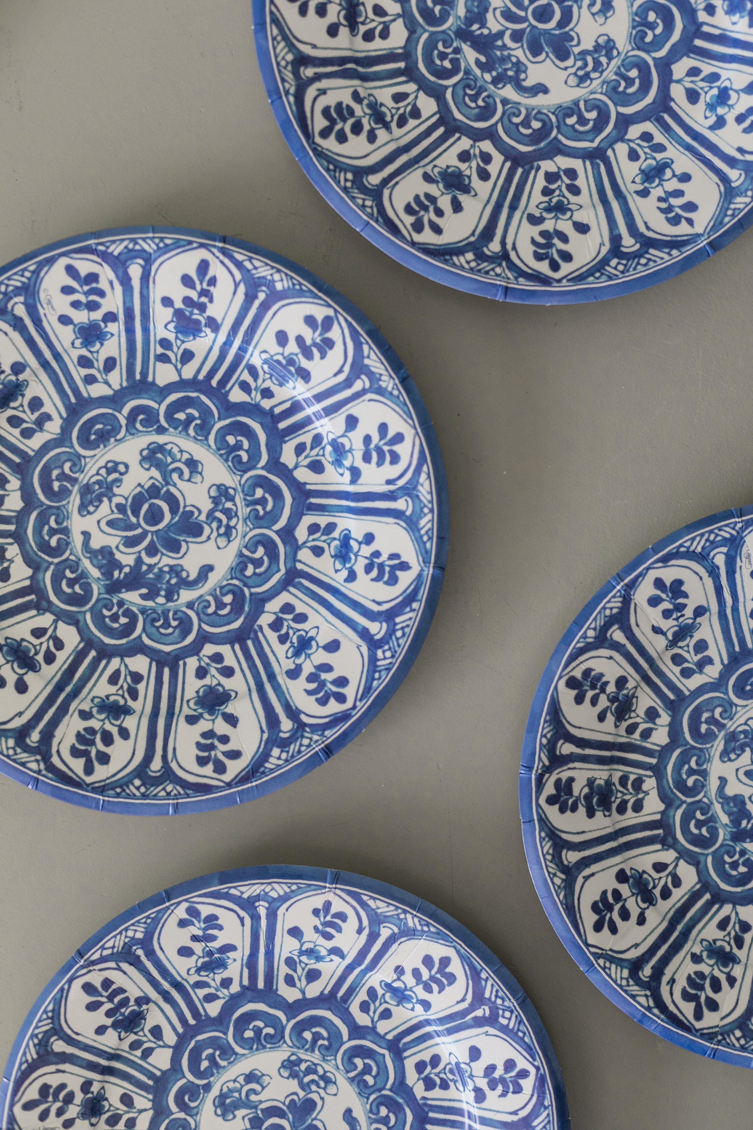 Indigo Garden Paper Plates, Salad/Dessert