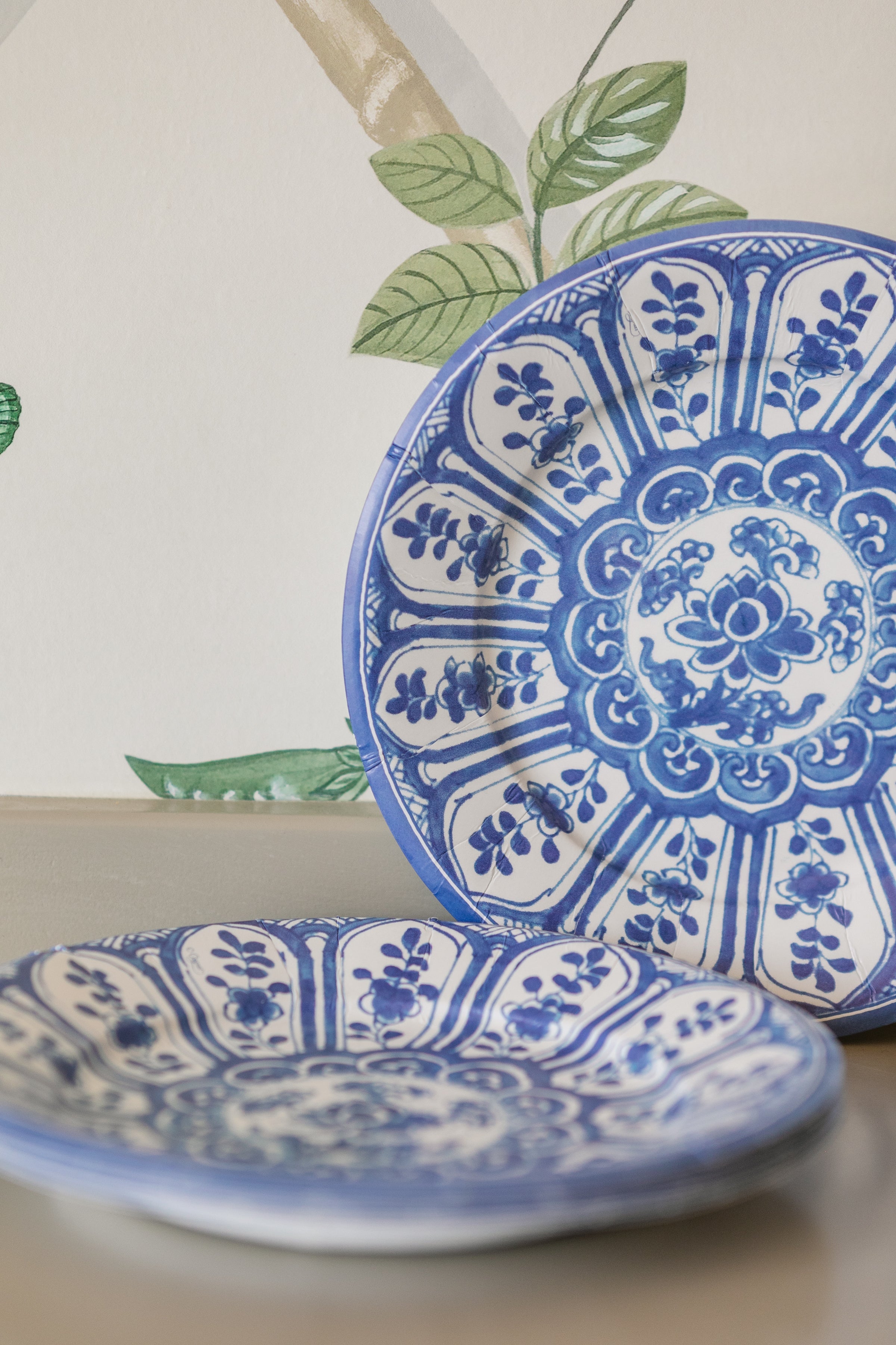 Indigo Garden Paper Plates, Salad/Dessert