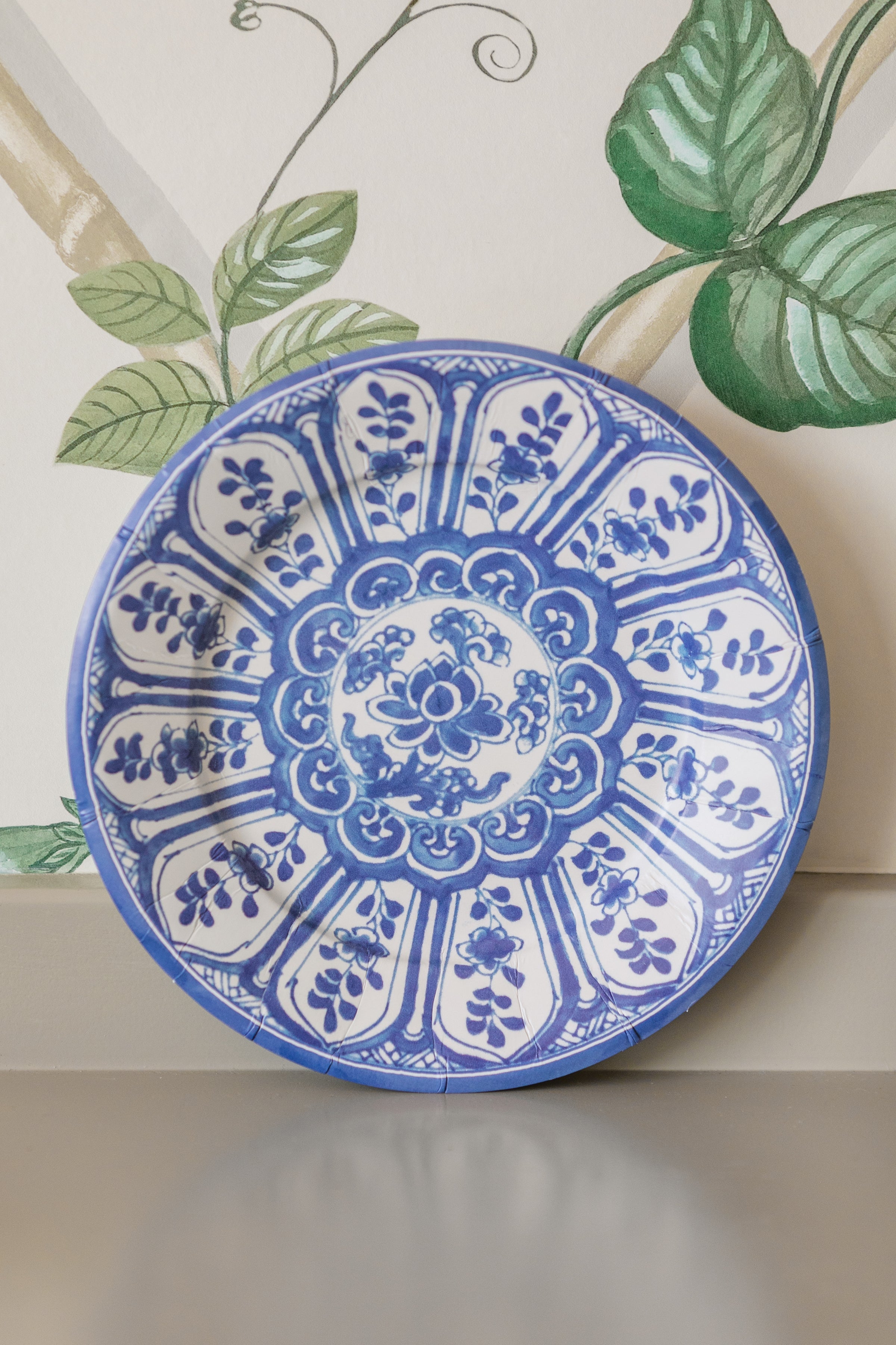 Indigo Garden Paper Plates, Salad/Dessert