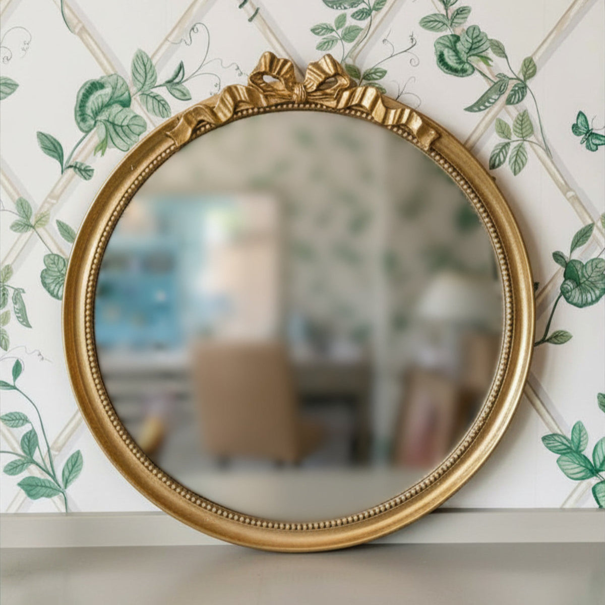 Brass Bow Mirror