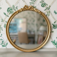 Brass Bow Mirror