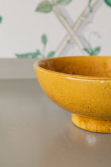 Haeger Yellow Footed Pottery Bowl