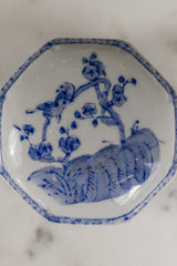 Blue and White Lidded Trinket Box