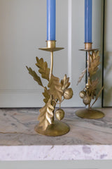 Leaf & Acorn Taper Holder