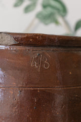 Large Brown Vintage Jar
