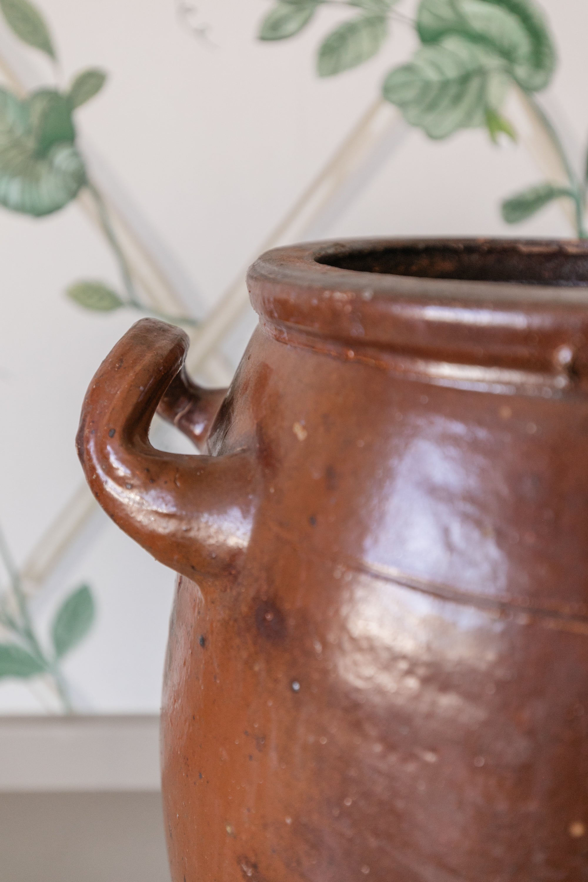 Large Brown Vintage Jar