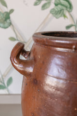 Large Brown Vintage Jar