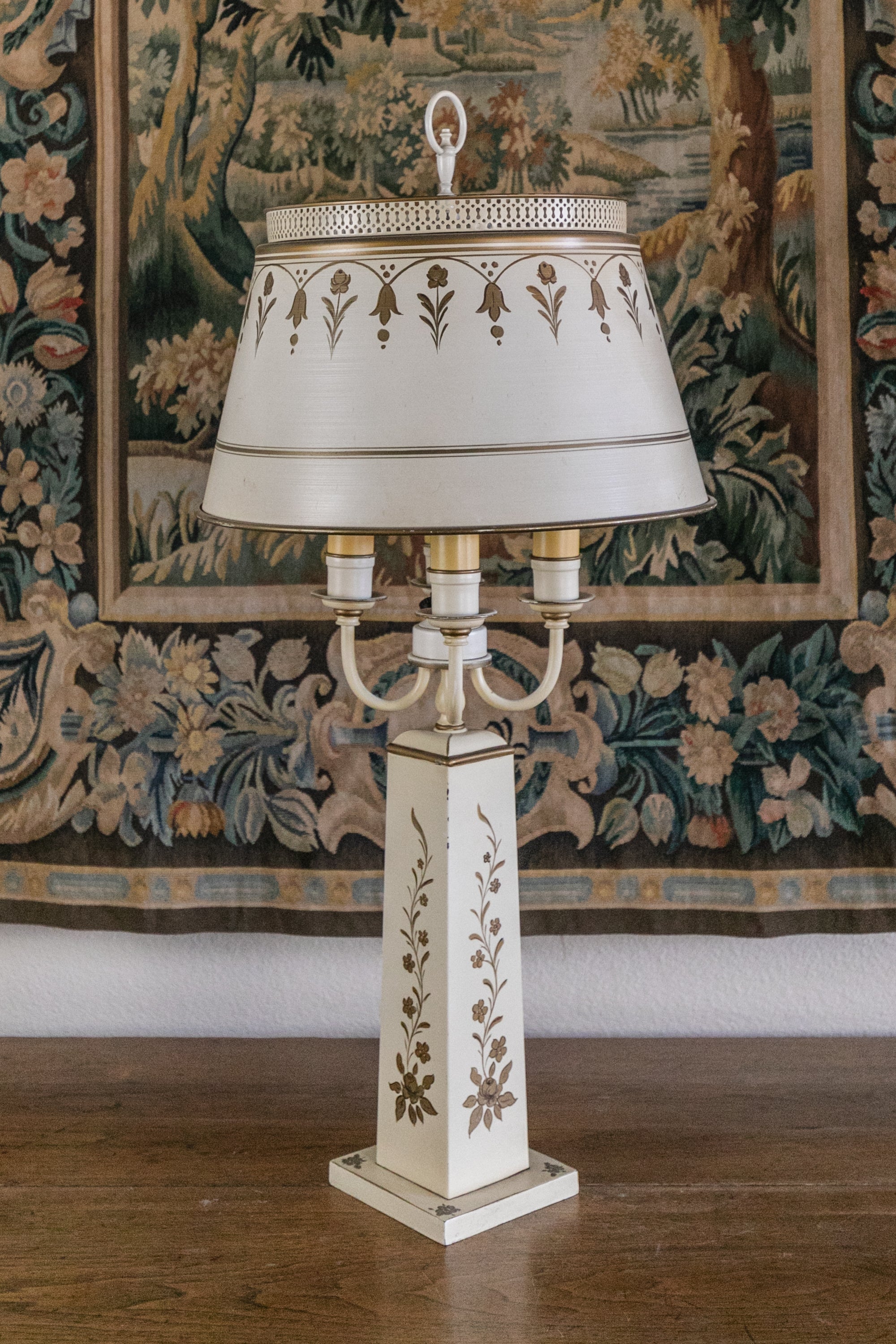 French Bouillotte Tole Lamp