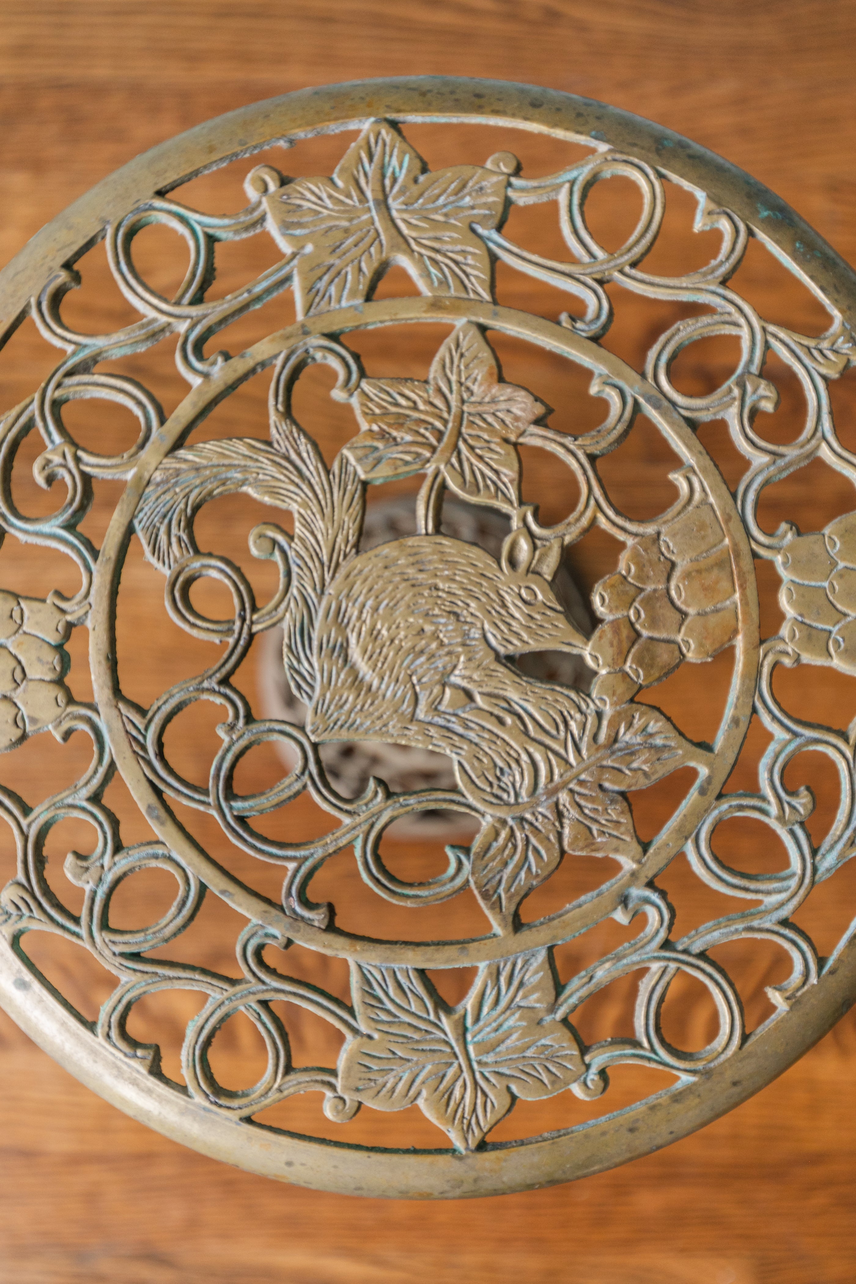 Brass Ornate Plant Stand