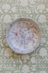 Footed Blue Glazed Bowl