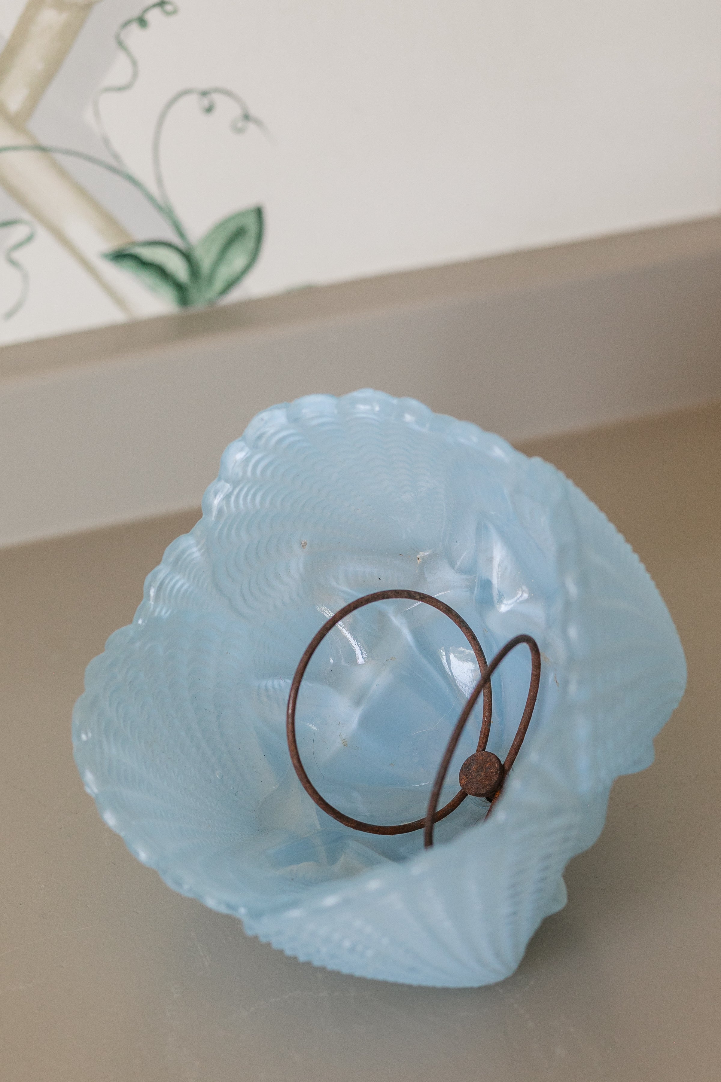 Blue Glass Lampshade