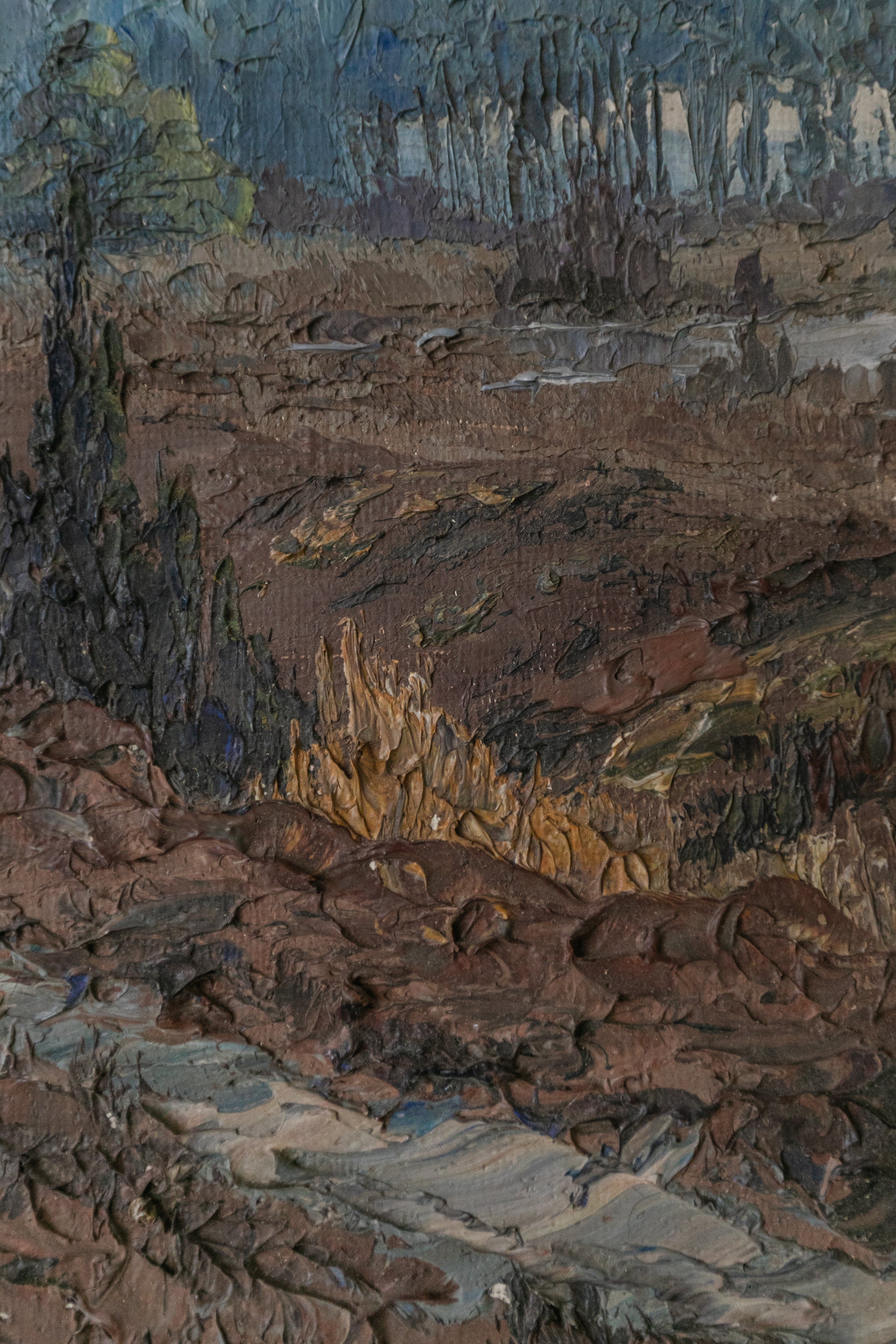 Muddy Path Framed Landscape