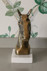 Horse Sculpture, Antique Brass