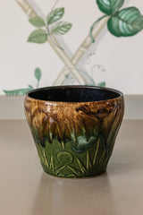 Majolica Glazed Pot Small