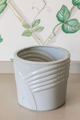 Medium Blue Gray Flower Pot