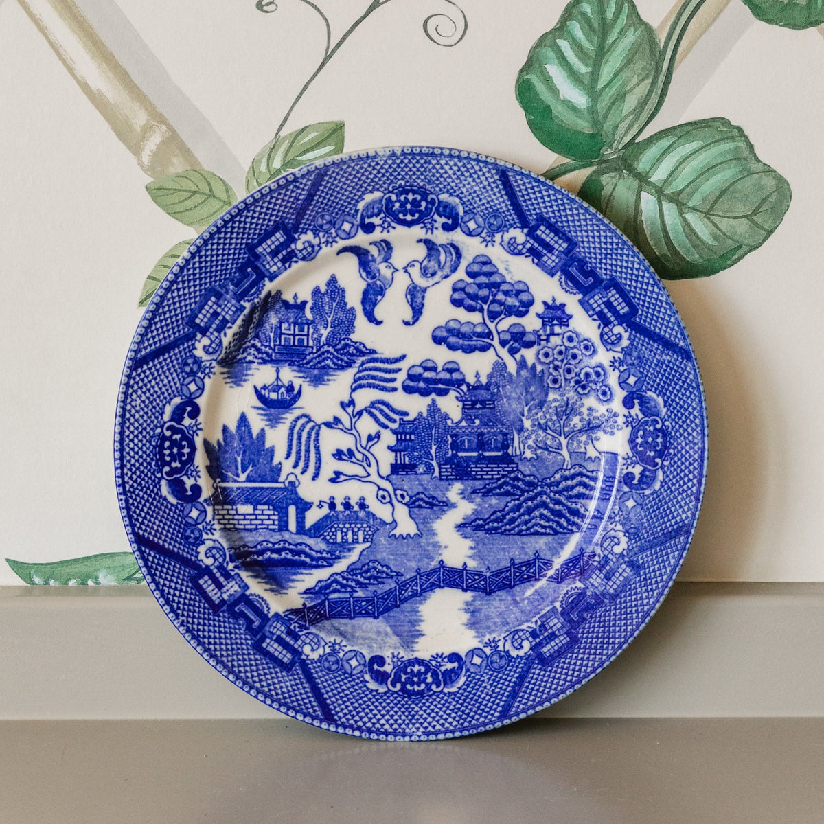 Blue Willow Plate Medium