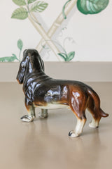 Antique Floppy Ear Brown Pup Figurine