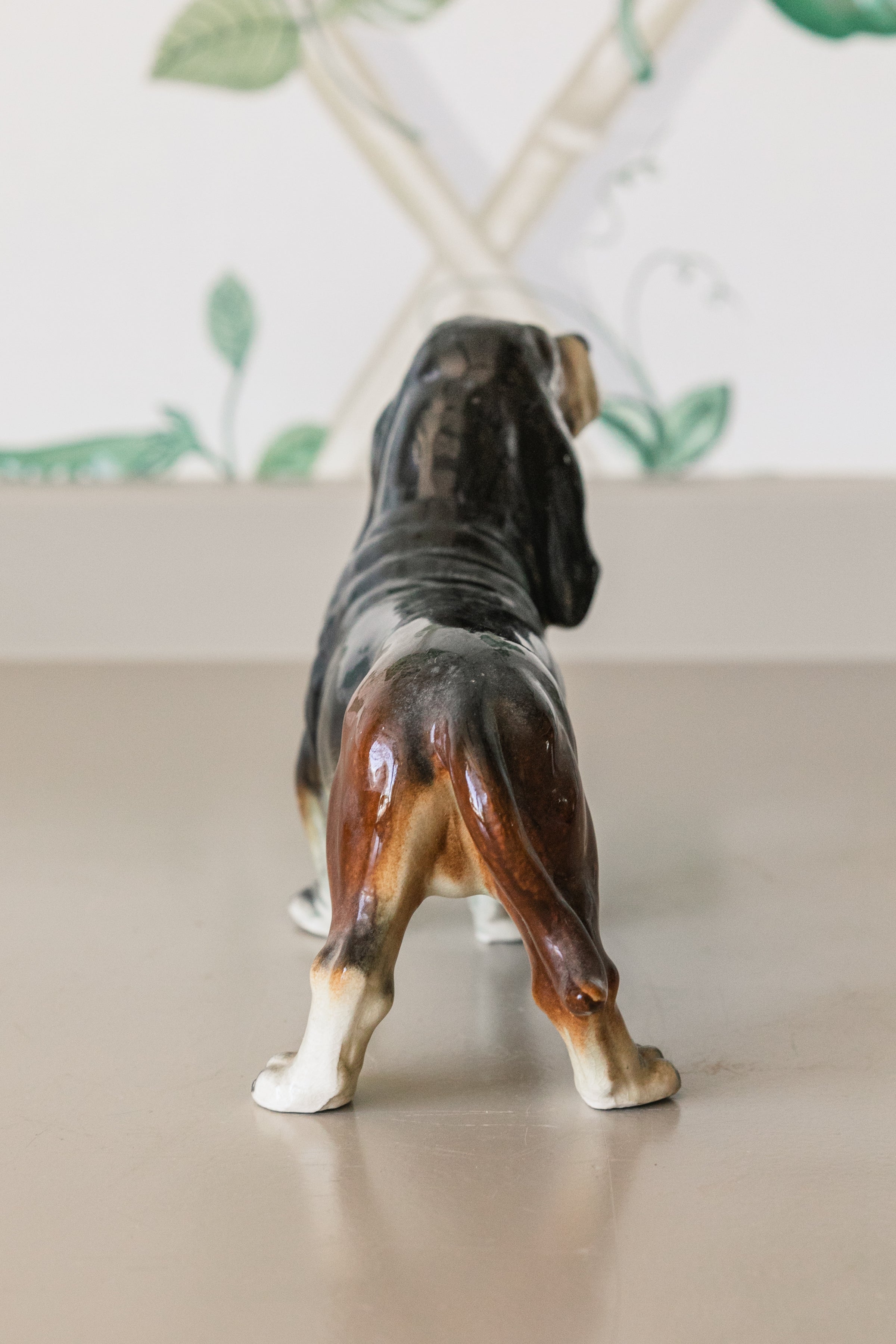 Antique Floppy Ear Brown Pup Figurine