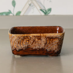 Brush McCoy Faux Bois Rectangle Pot