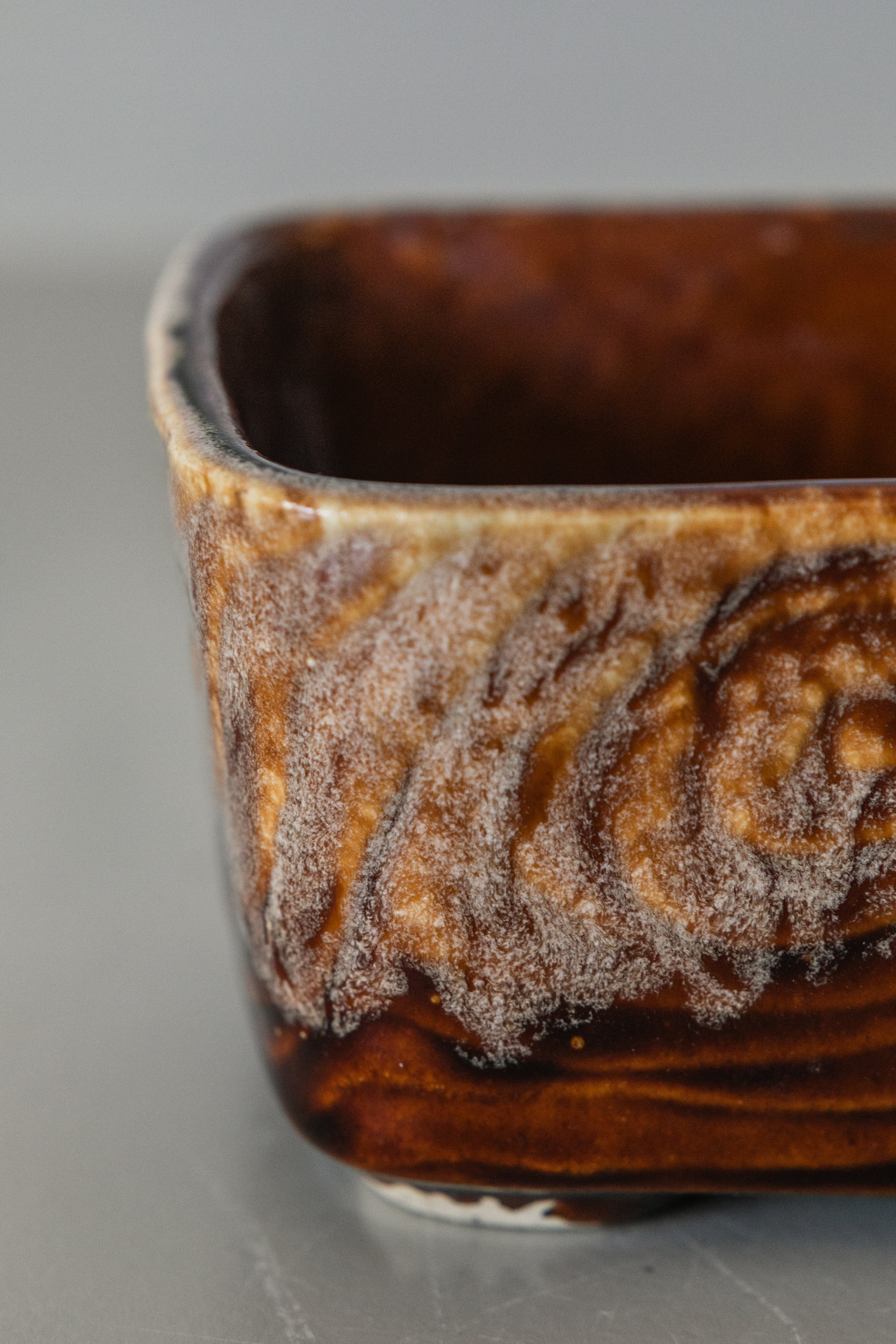 Brush McCoy Faux Bois Rectangle Pot