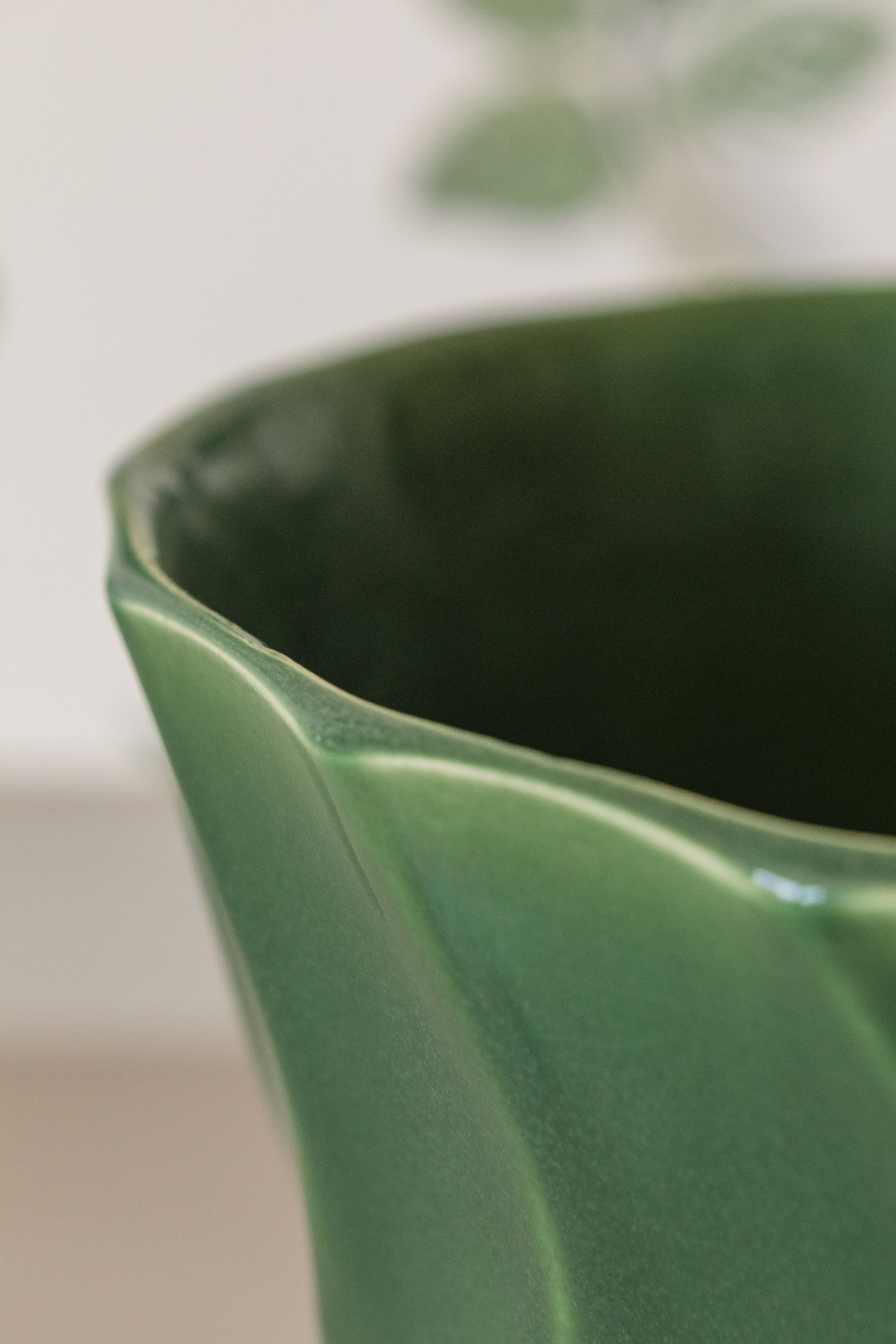 Green Bauer Flower Pot