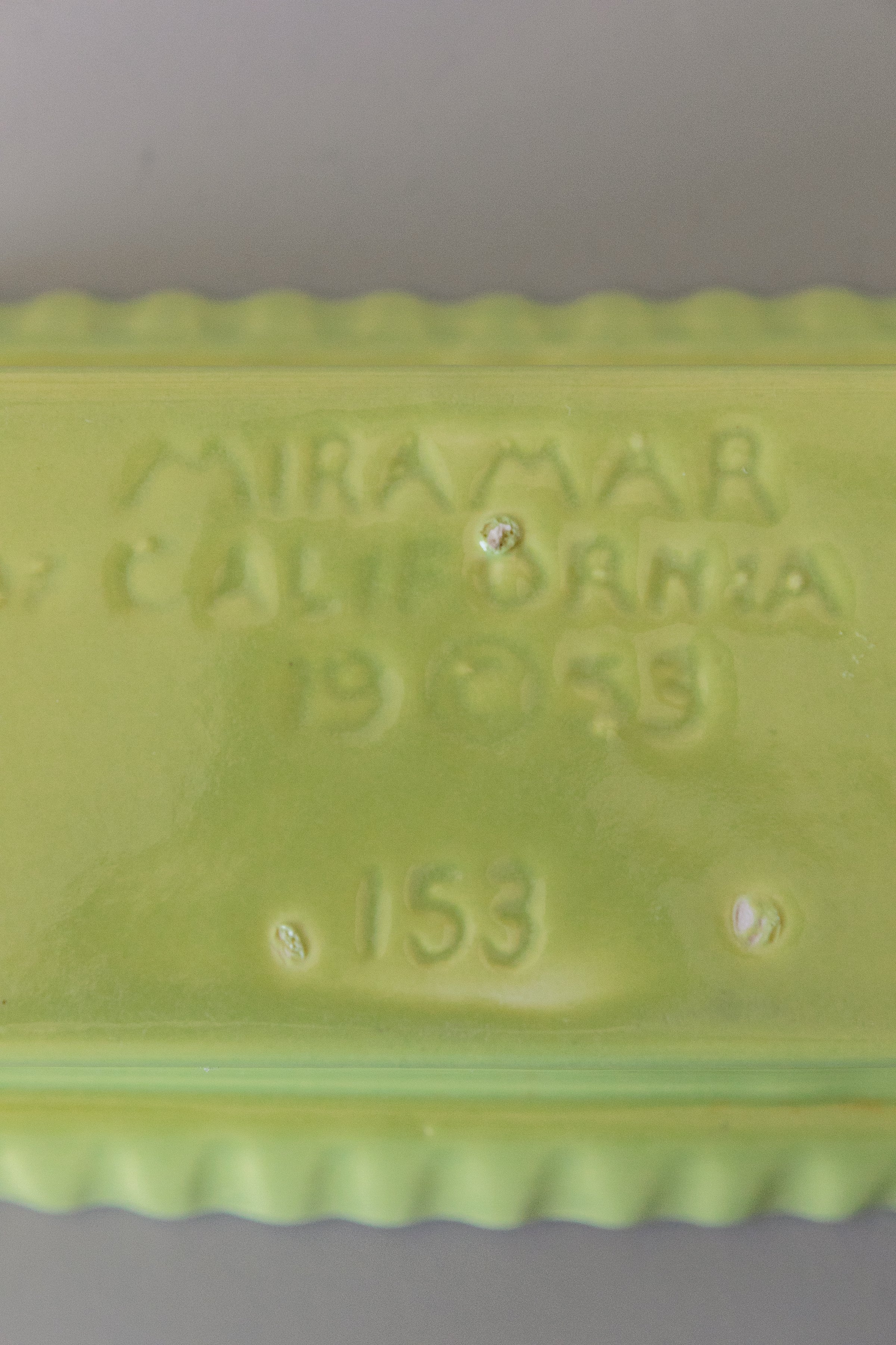 Chartreuse #153 Miramar 1953 Pottery