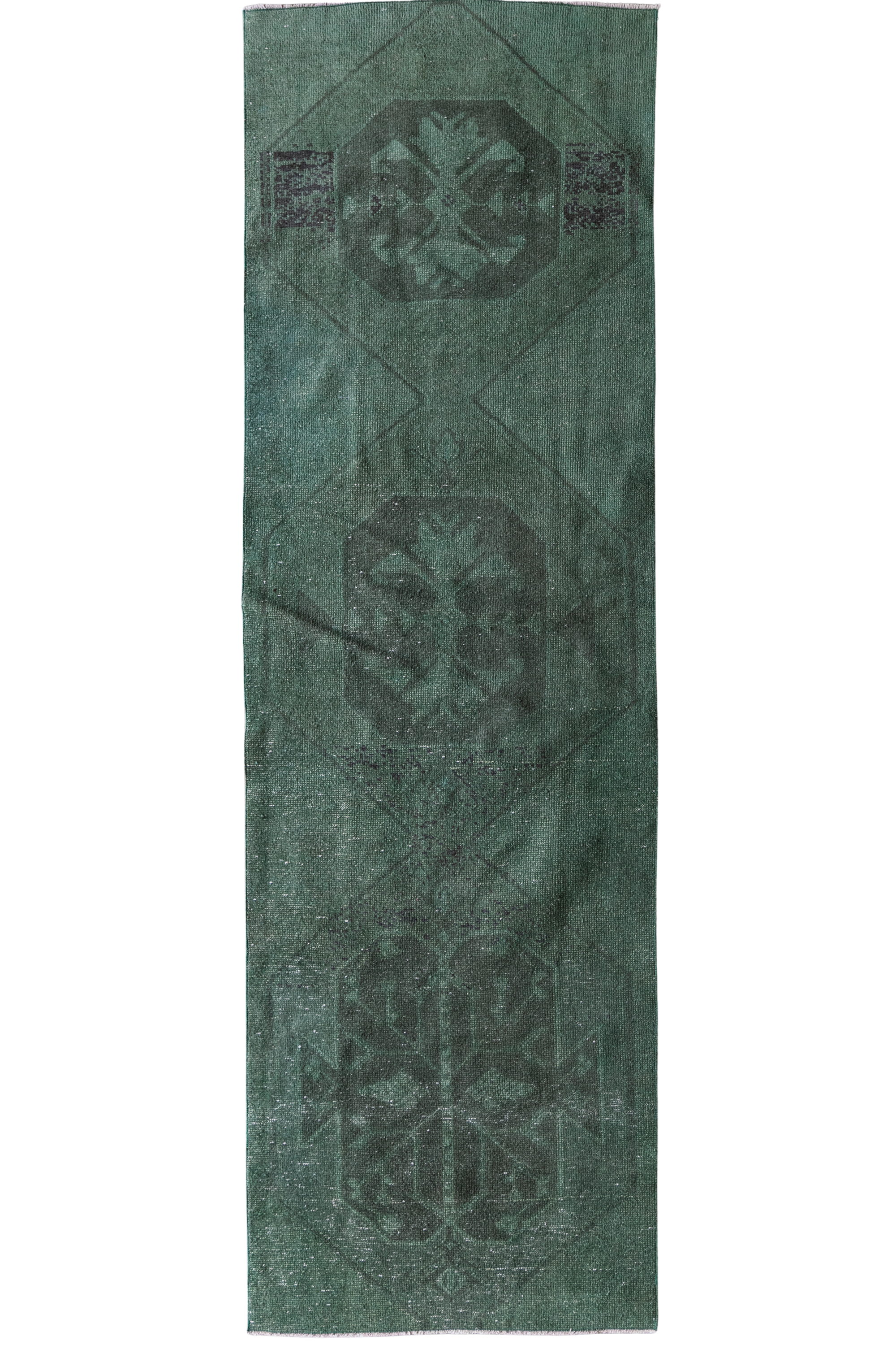 Emerald Green Turkish Wool Runner (3x9)