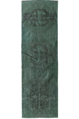 Emerald Green Turkish Wool Runner (3x9)