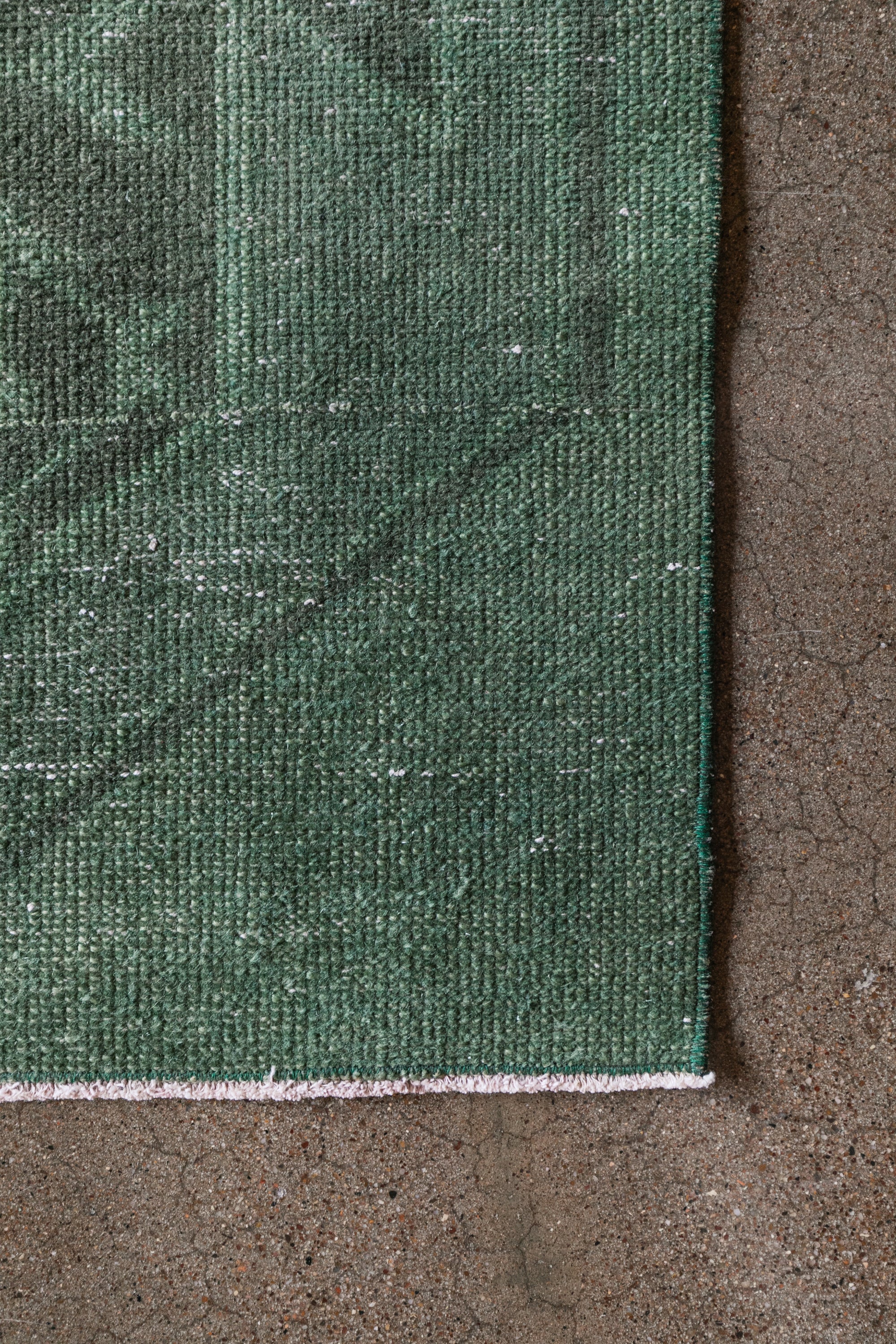 Emerald Green Turkish Wool Runner (3x9)