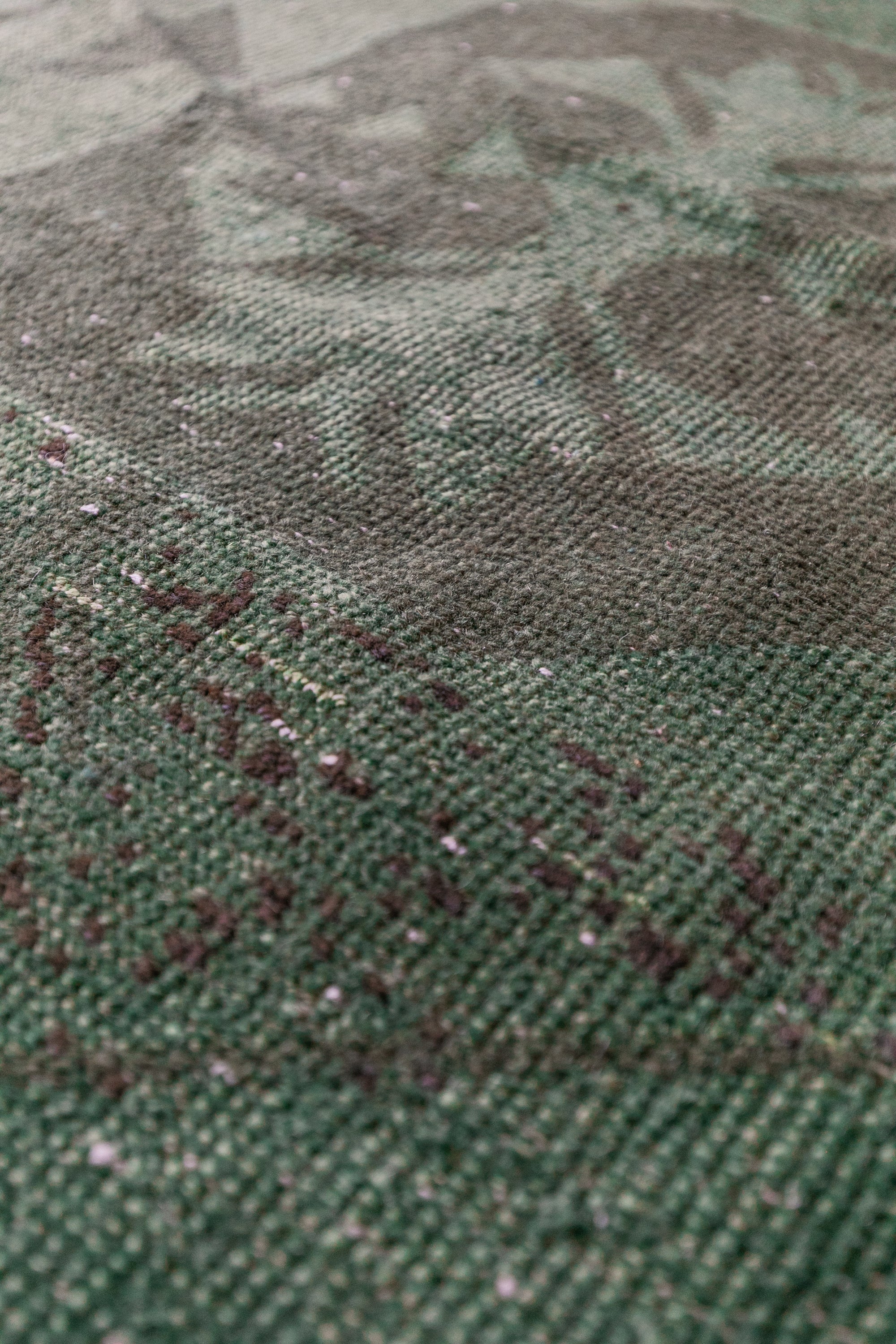 Emerald Green Turkish Wool Runner (3x9)