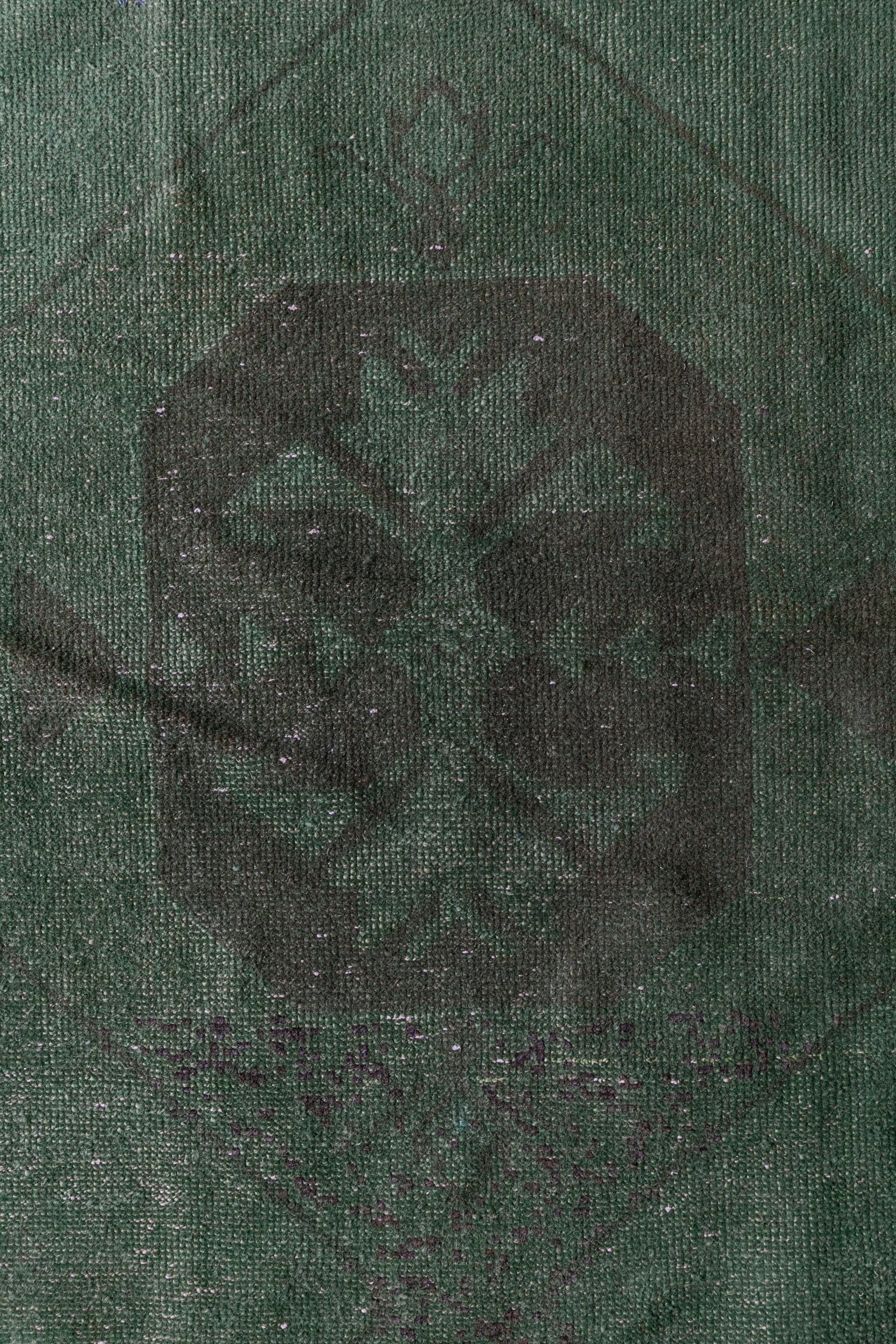 Emerald Green Turkish Wool Runner (3x9)