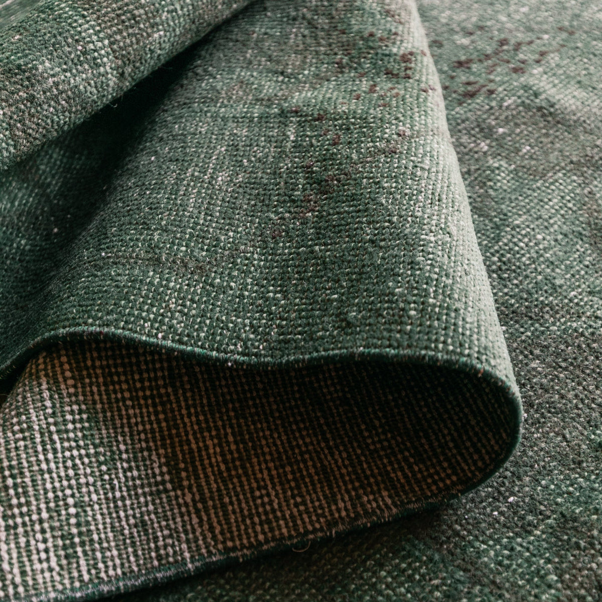 Emerald Green Turkish Wool Runner (3x9)