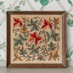 Floral Crochet Framed Art