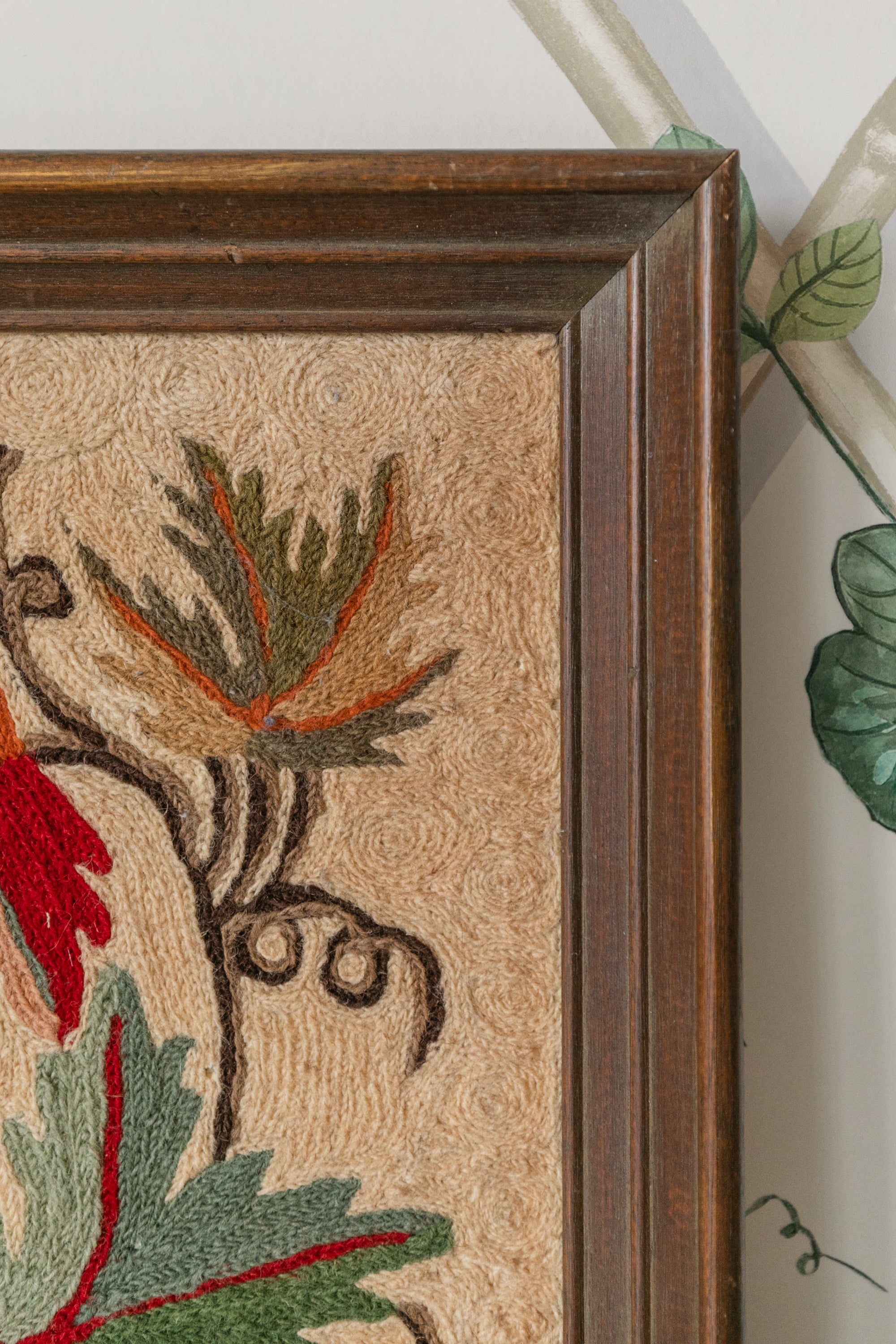 Floral Crochet Framed Art