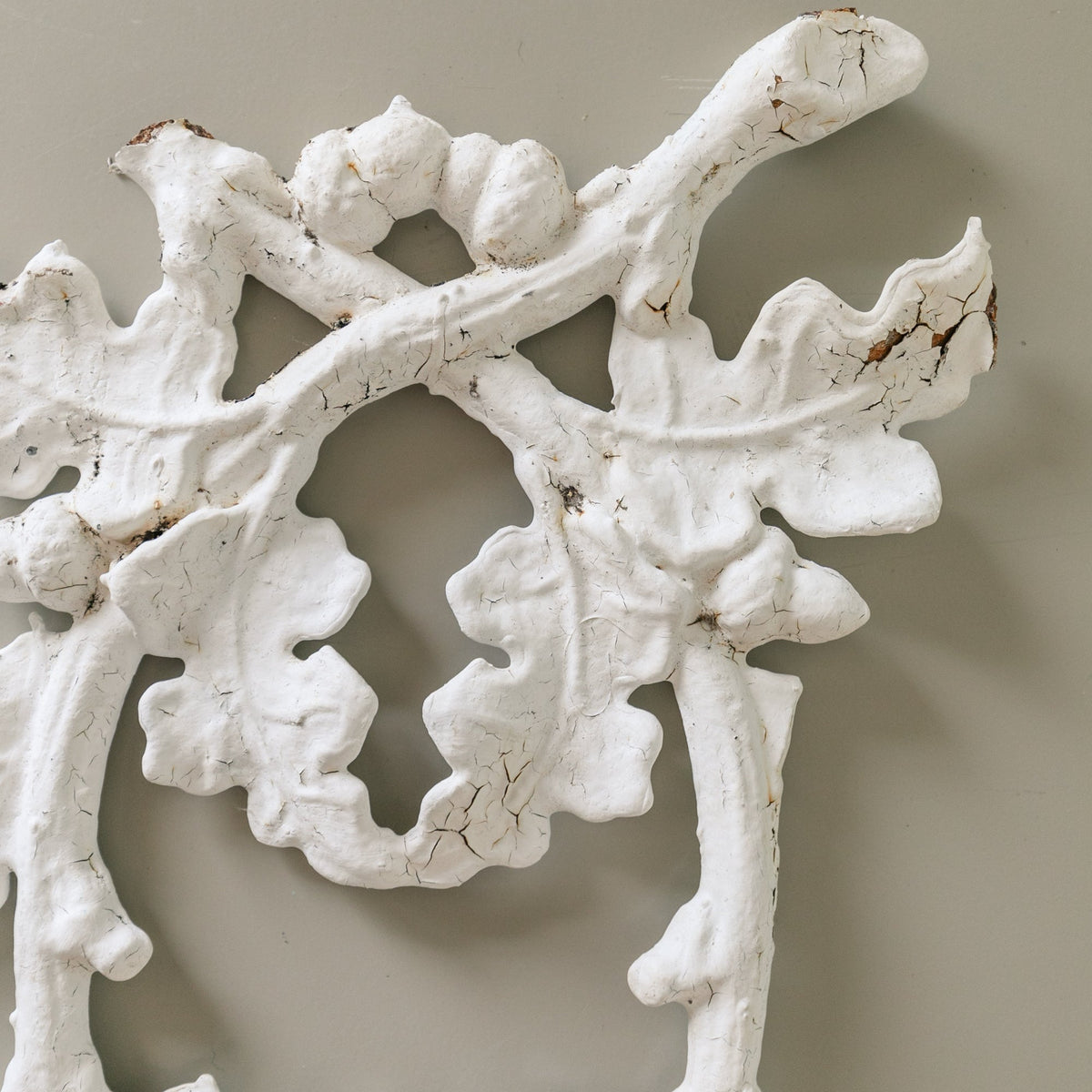 Oak Leaf Cast Iron Wall Ornament
