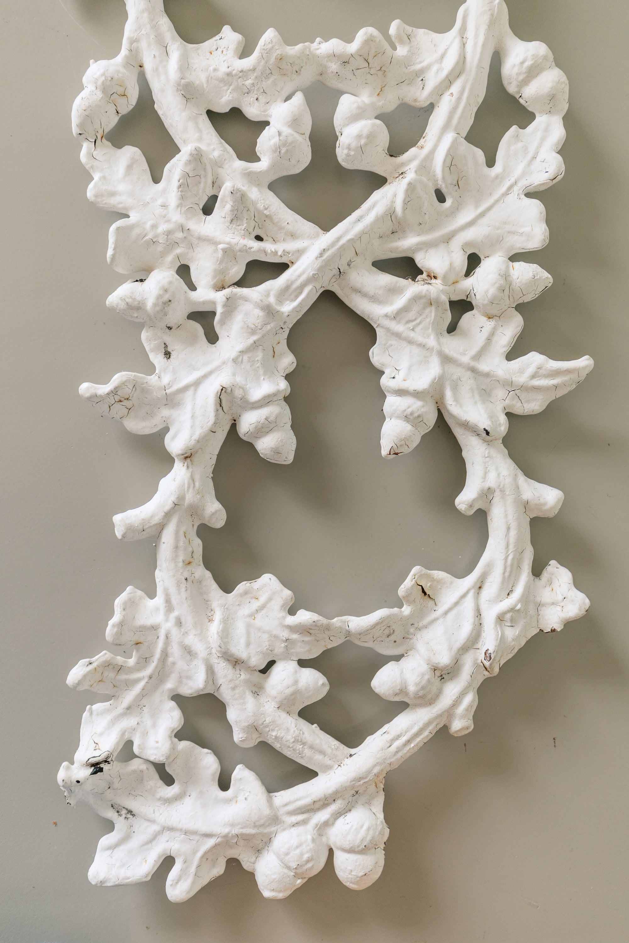 Oak Leaf Cast Iron Wall Ornament