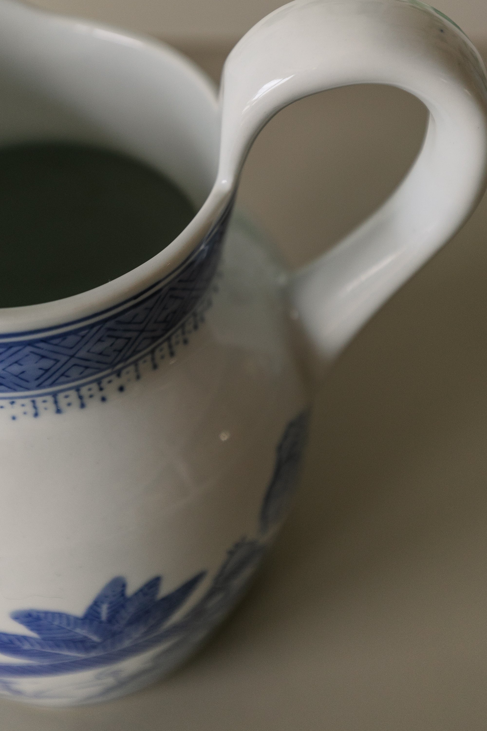 Painted Oriental Pitcher
