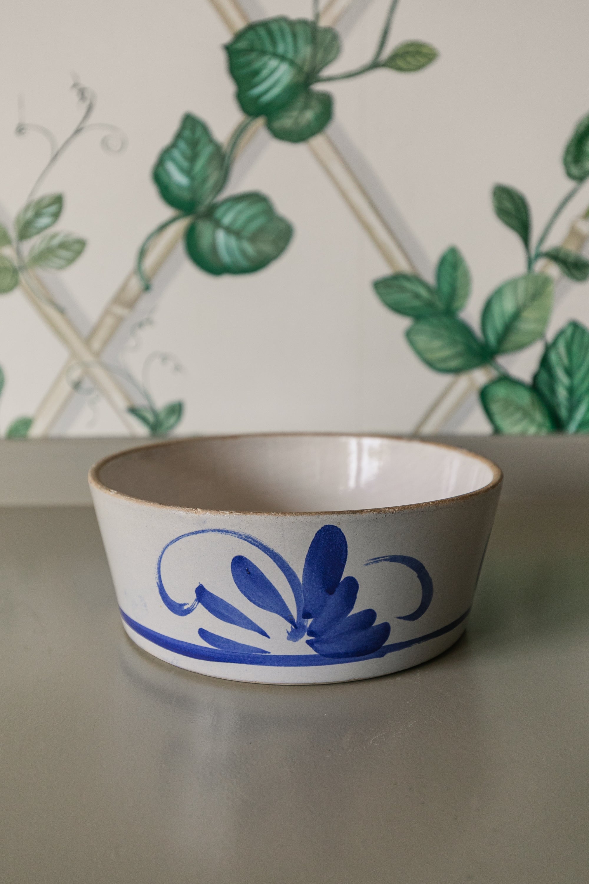 Blue and White Salt Glazed Bowl