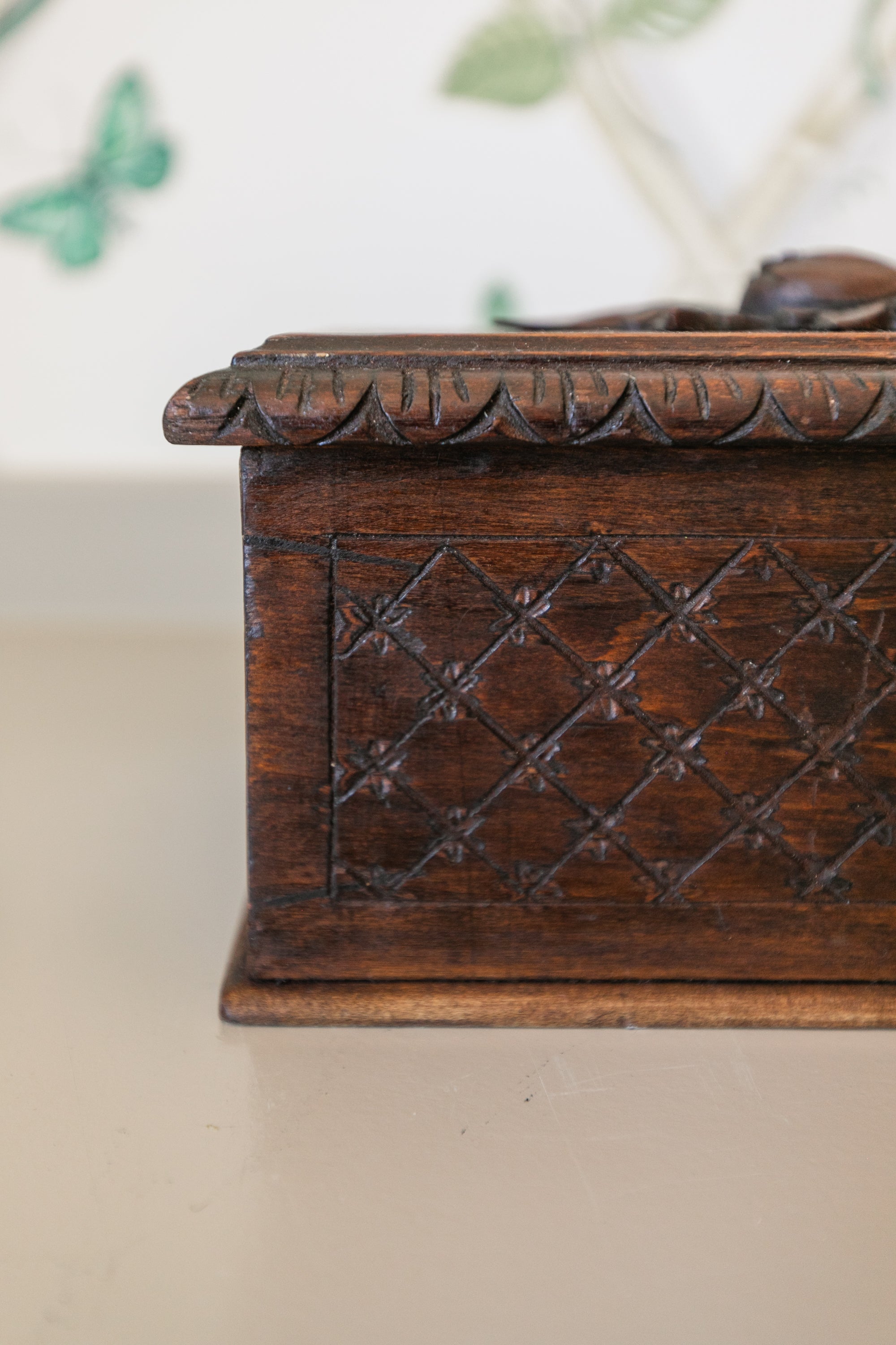 Acorn Wooden Trinket Box