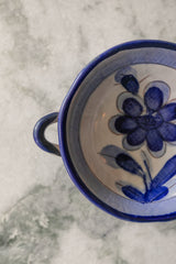 Little Blue and White Bowl with Handles