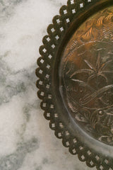 Brass Scalloped Dish