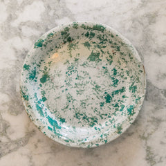 Green Marbleized Prep Plate